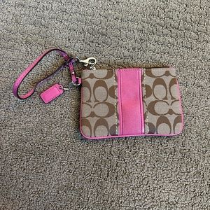 *SOLD* COACH - Wristlet - Wallet - Monogram - Barbie Pink